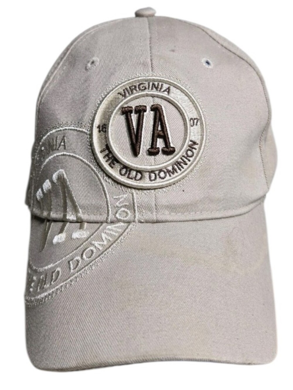 NWT Virginia The Old Dominion Robin Ruth Beige Baseball Cap Tan